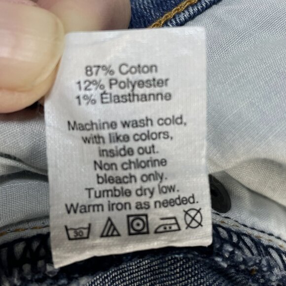 J. Crew Jeans Womens Sz 29 Blue Stretch Capris Low Rise Straight Leg Denim 30x25 - Picture 12 of 12